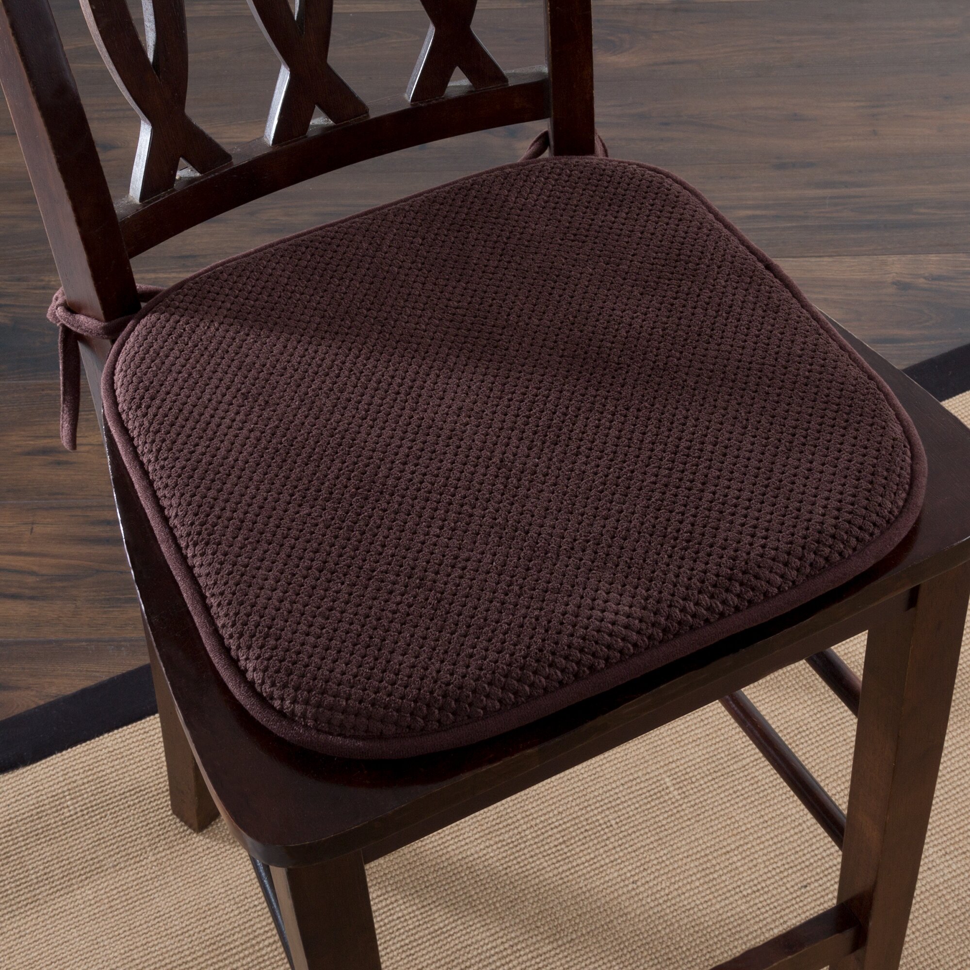 Lavish Home Memory Foam Pad Dining Chair Cushion & Reviews | Wayfair
